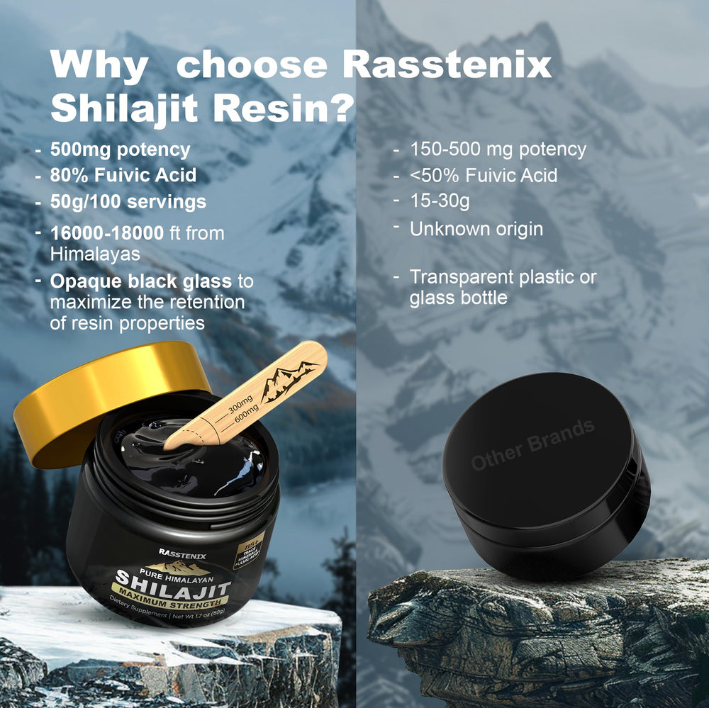 Shilajit resin providing energy and mental clarity