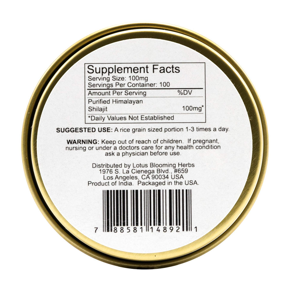 Shilajit resin showing fulvic acid and minerals