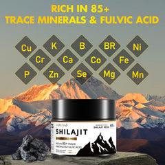 Shilajit resin packaging and details