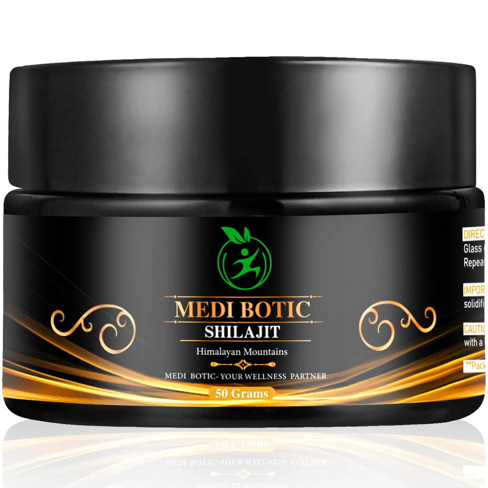 Shilajit resin in glass jar with spoon - 50g