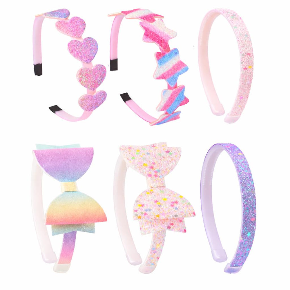 Shimmer Anna Shine glitter headband star silver for everyday wear and easy style.