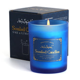 Shining Buddy sage-lemongrass-scented-soy-candle in 6oz jar for calm, uplifting ambiance.