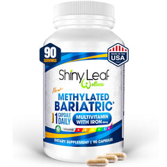 Shiny Leaf bariatric vitamin bottle with 90-day supply