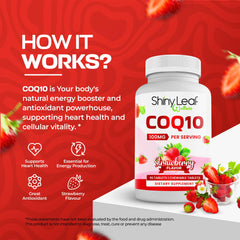 Close-up of CoQ10 chewable tablet