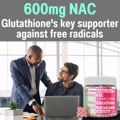 Nattokinase and Glutathione indicators on packaging