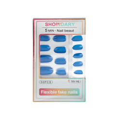 Shoindary orange press-on nails all-in-one kit with organizer and tools