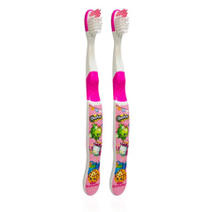 Bright Shopkins designs on children's toothbrushes