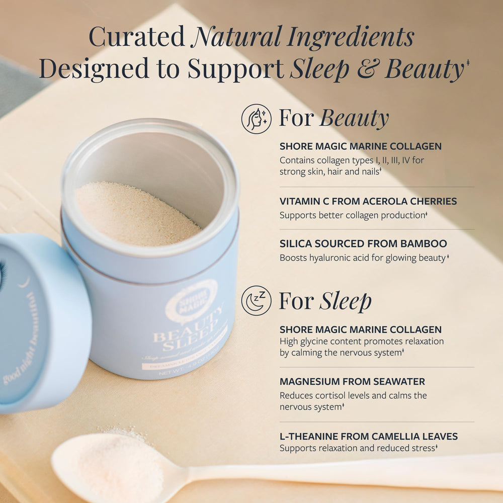 Magnesium from seawater and L-Theanine calming blend