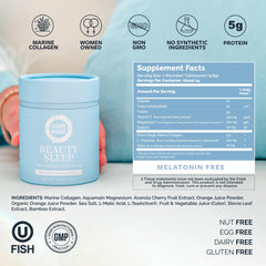Hydrolyzed marine collagen peptides Types I–IV