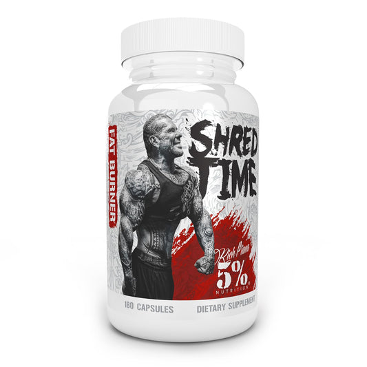 5% Nutrition Shred Time Fat Burner bottle and packaging
