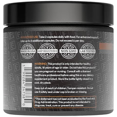 Product label highlighting 10-in-1 mushroom blend