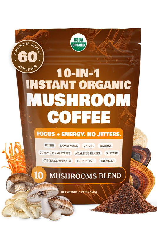 ShroomDNA 10-in-1 Mushroom Coffee Front Packshot