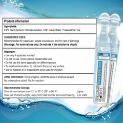 Shusher Care 5ml sterile ampoules preserve freshness and hygiene