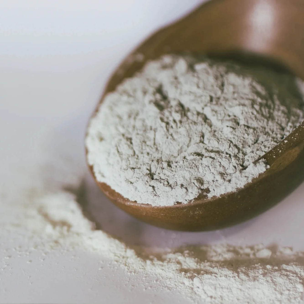 Foamy clean texture on toothbrush with Shwally powder