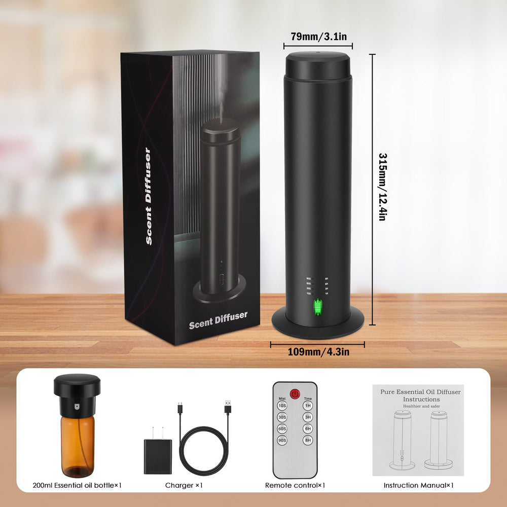 SHXMZS diffuser in modern living room showcasing 200ml capacity