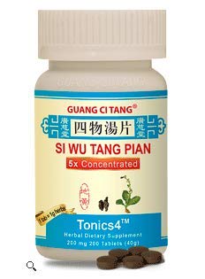 Si Wu Tang Pian 200mg tablets – pack of 2 bottles (400 tablets total)