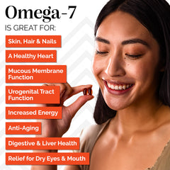 Front packaging of Sibu Sea Buckthorn Omega-7 Softgels showing Himalayas source