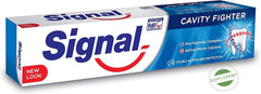 Signal Cavity Fighter toothpaste tubes front view