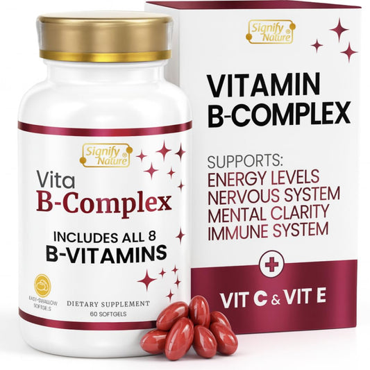 Signify Nature VitaBComplex bottle and softgels packaging