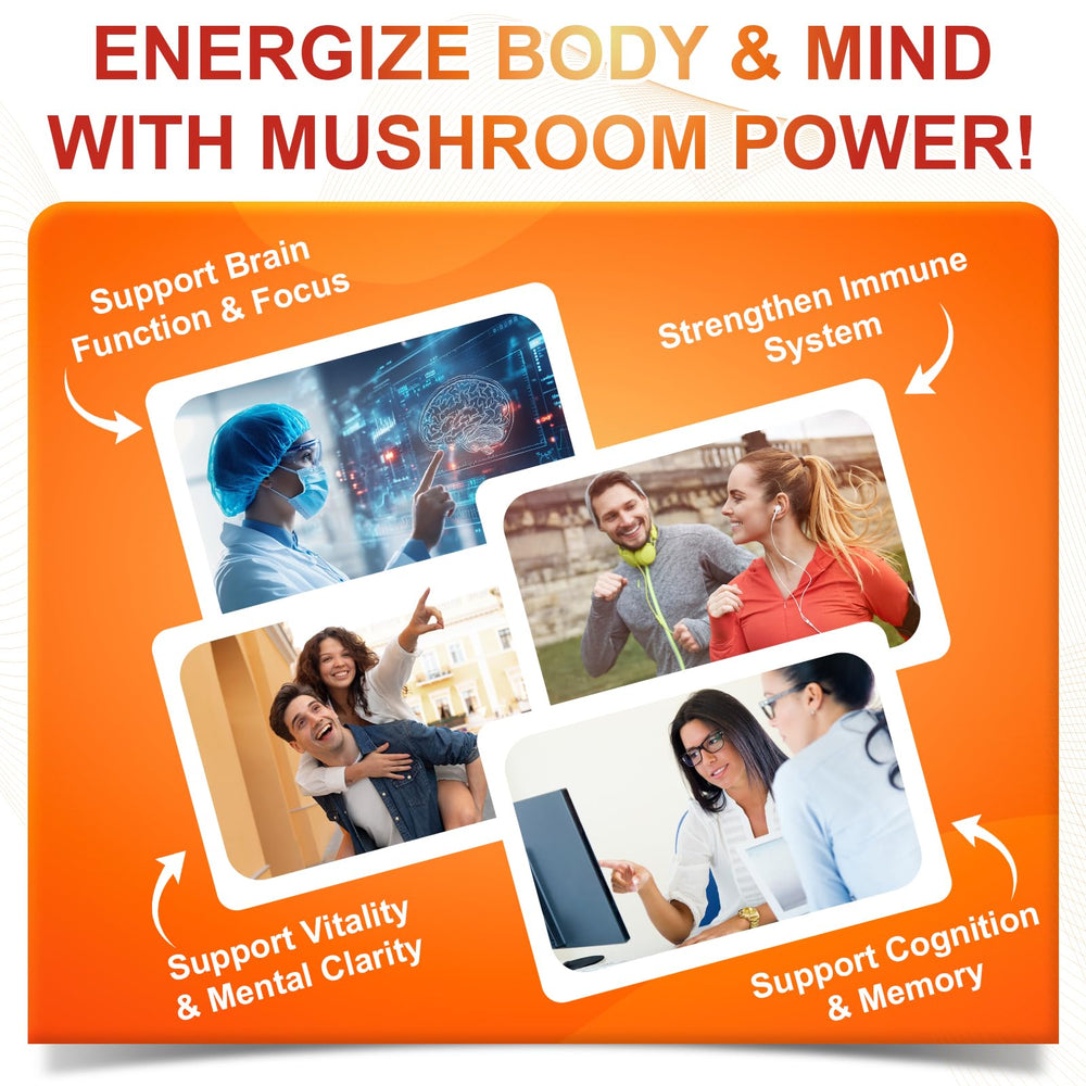 Ingredients panel for SIGNILIFE 10 in 1 Mushroom Supplement