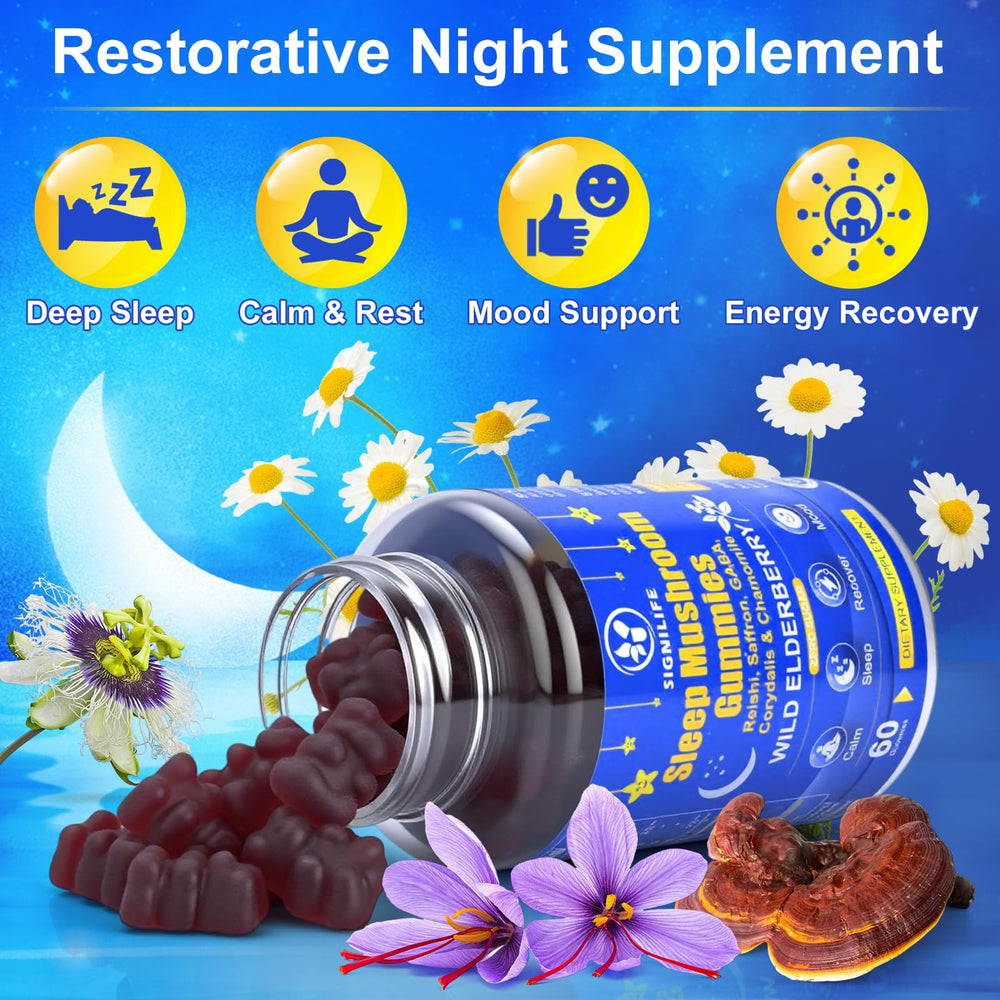 Sugar-free gummy with no melatonin imagery