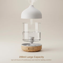 SIHUADON ceramic diffuser in living room demonstrates decor-friendly design with gentle mist