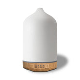 SIHUADON ceramic diffuser top view with calm ambiance and quiet mist