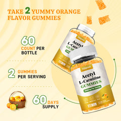 Nutrition facts and serving size for Sijigood Acetyl L-Carnitine gummies
