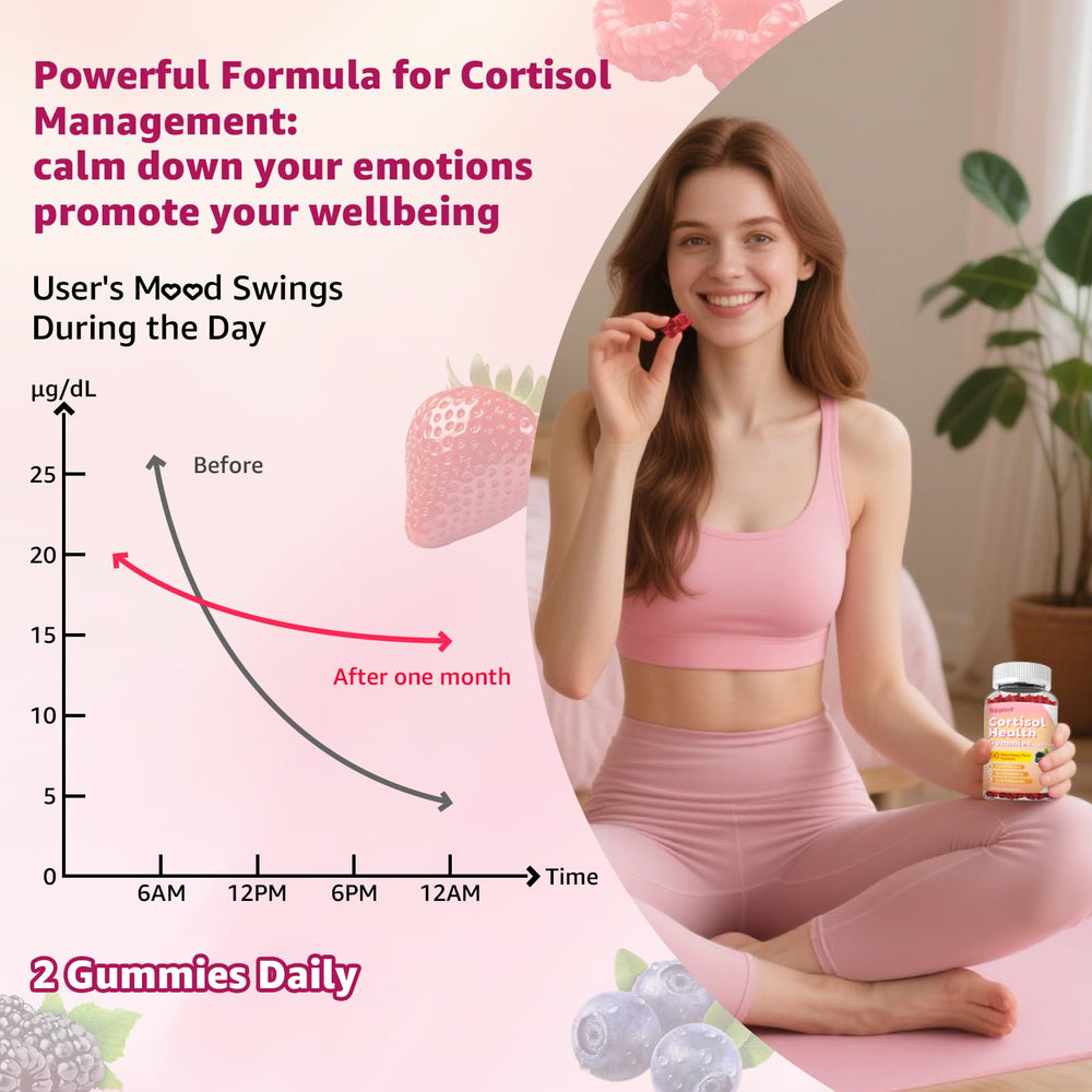 Ashwagandha, Phosphatidylserine and L-Theanine in gummies