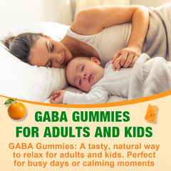Diagram showing GABA, L-Theanine, 5-HTP and Vitamin D3 ingredients