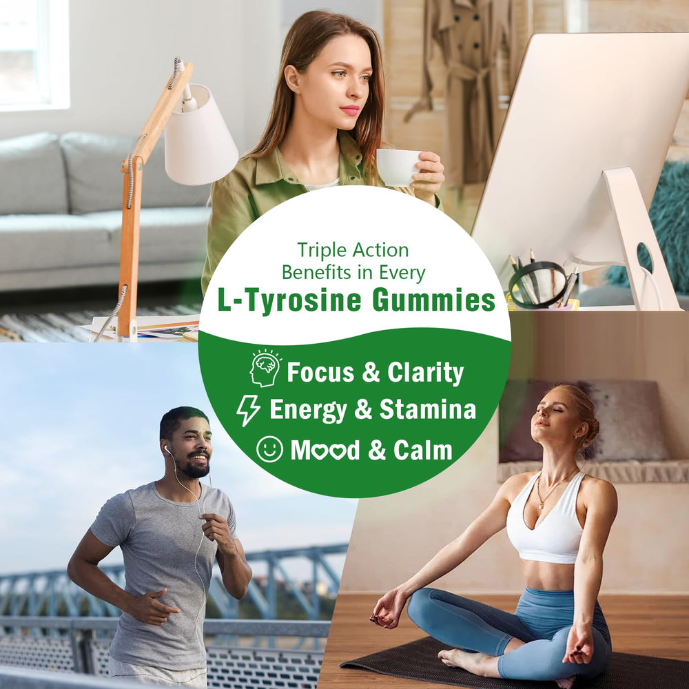 Vegan, gluten-free, non-GMO L-Tyrosine gummies