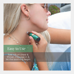 Aromatherapy roll-on for respiratory relief from congestion