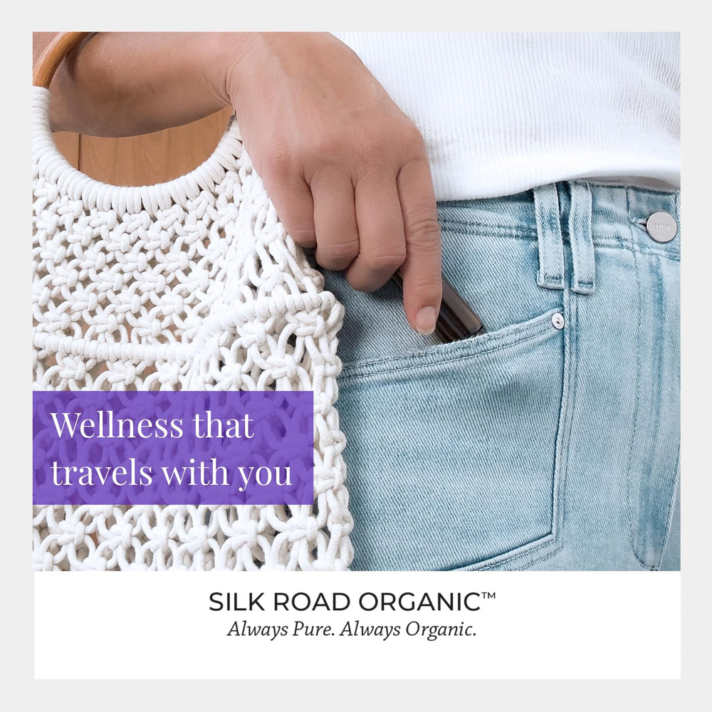 Purse or gym bag with the lavender roll-on inside