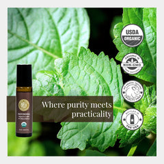 Travel-friendly 10 ml roll-on bottle with tamper seal