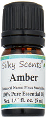 SILKY SCENTS Amber Essential Oil bottle with dropper, 5 ml