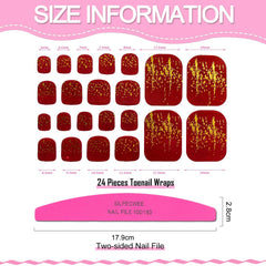 SILPECWEE classy-design full-wrap set with 22 nails and 10 sizes for a custom fit.