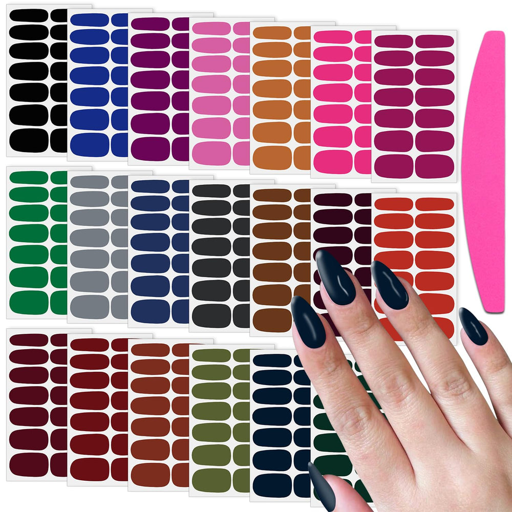 SILPECWEE nail stickers 20-sheets package for easy at-home manicures