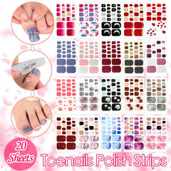 SILPECWEE solid color toenail wraps for a clean, polished look.