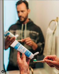 Label details on the SilverBiotics Tooth Gel bottle