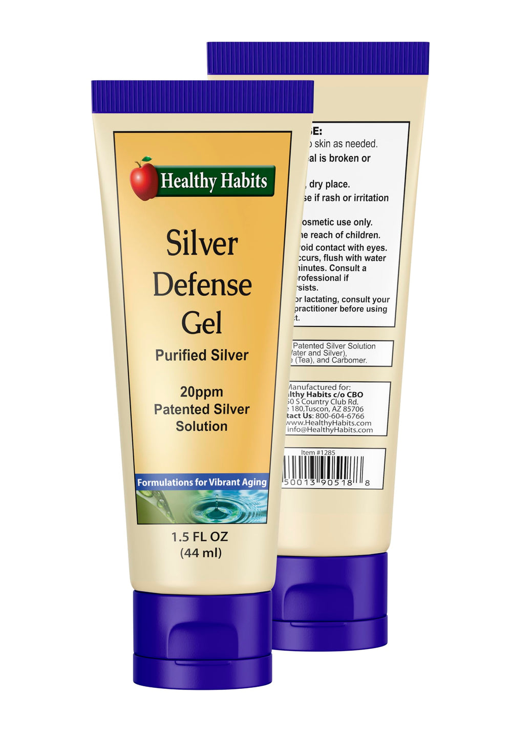 Close-up of nano silver technology in Silver Defense Gel