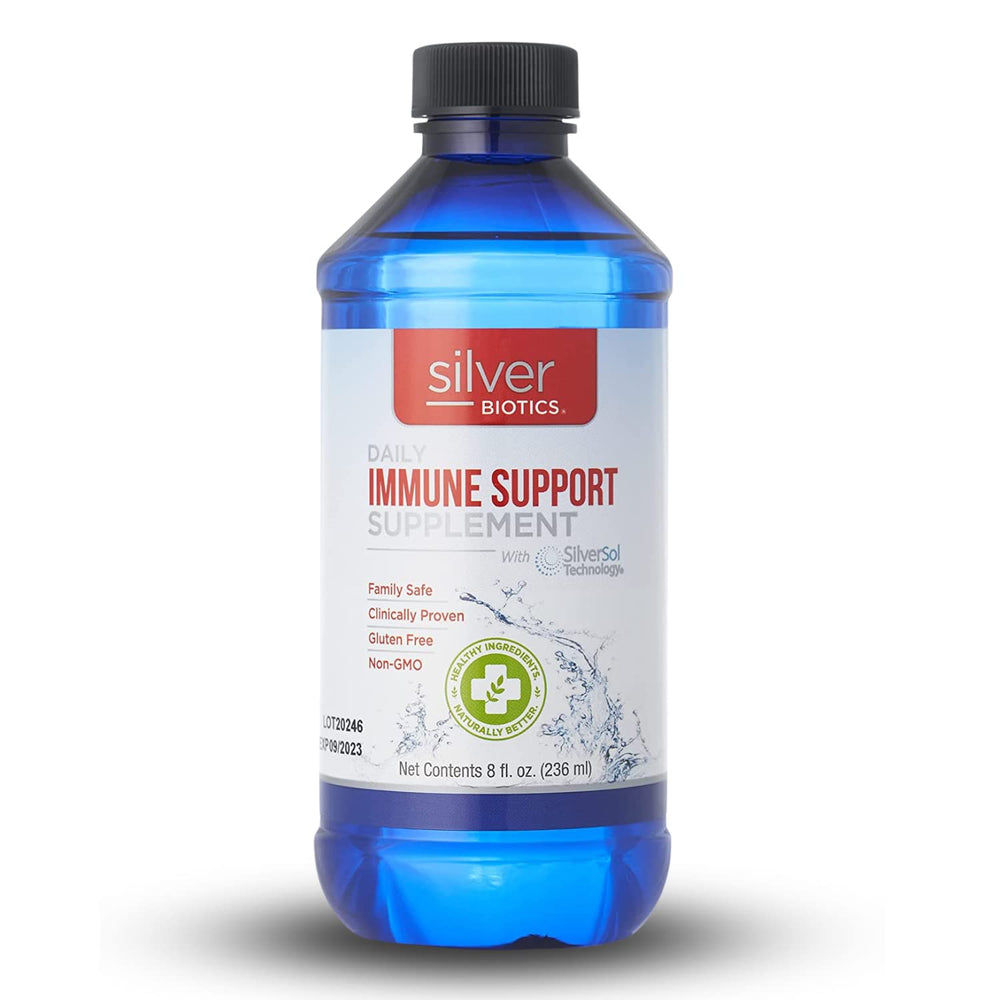 Silver Biotics Immune Support 8oz bottle front view
