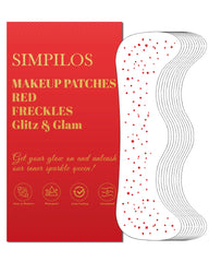 Simpilos Red Glitter Freckles sheets ready for bold festival looks.