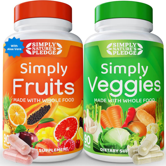 Bottle of Simply Nature's Pledge with 90-count capsules