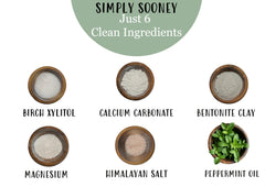 Organic peppermint essential oil used in the toothpaste powder