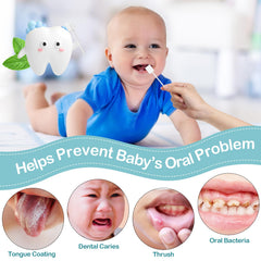 Four finger toothbrushes for infant oral care