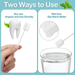 Gauze material detail for baby mouth cleaner