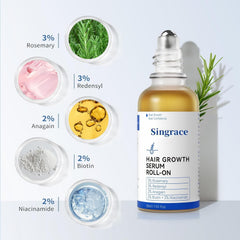 Singrace Ball head shows precise scalp targeting for thinning areas.