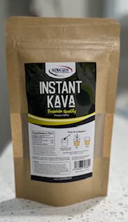 Micronized kava powder with 2-4 teaspoons measurement