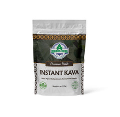 Front view of SINGHS Micronized Instant Kava Powder 4oz package