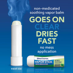 SinuCleanse Vapor Stick application glide demonstrating easy, touchless use for quick refresh.